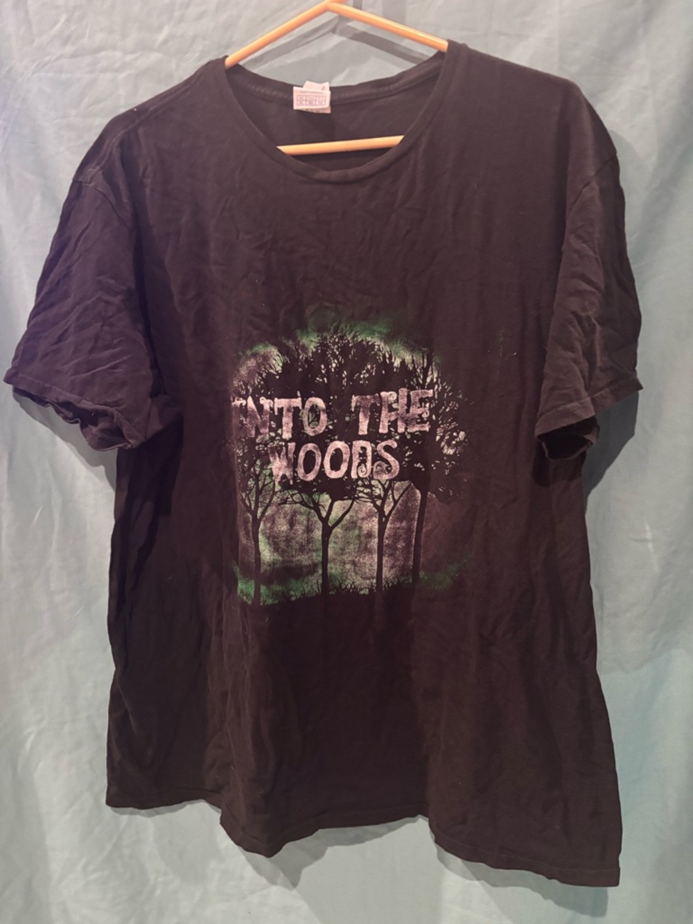 Black 'Into The Woods' Graphic Tee (XL)